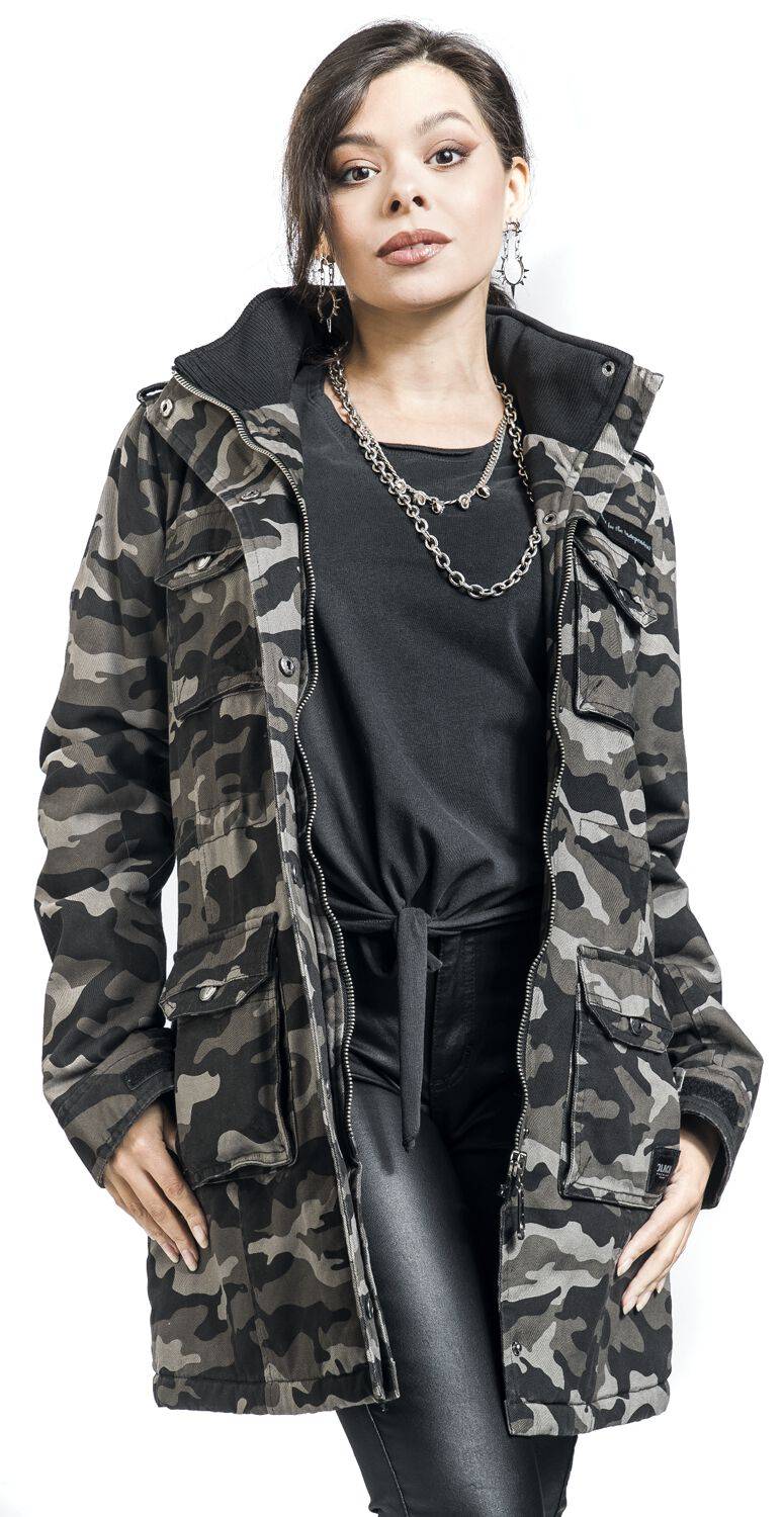 EMP Winterjacke Darkcamo Von Black Premium By EMP