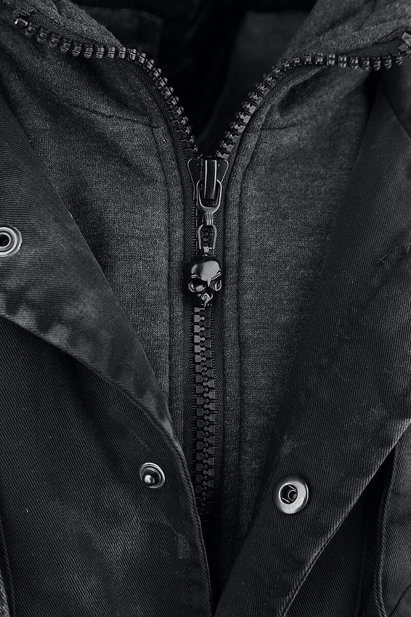 EMP Winterjacke Dunkelgrau Von Rock Rebel By EMP