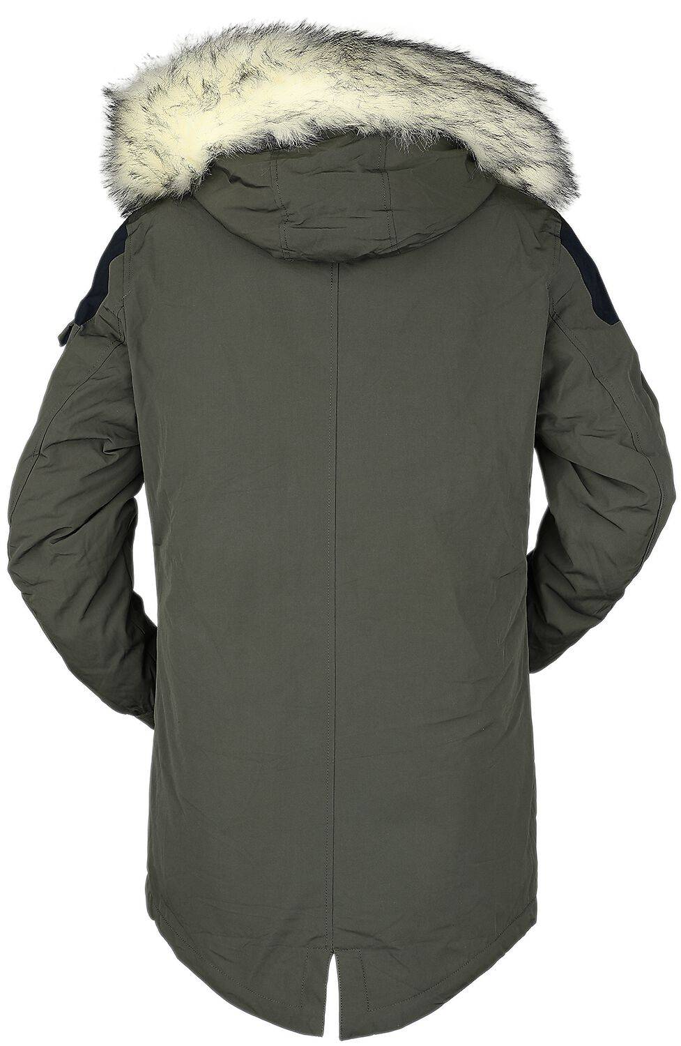 EMP Winterjacke Oliv Von Black Premium By EMP