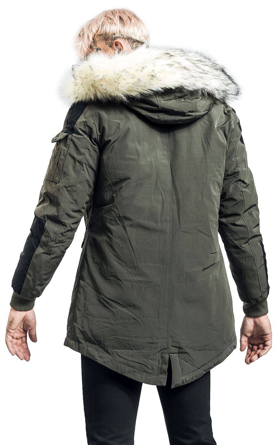 EMP Winterjacke Oliv Von Black Premium By EMP