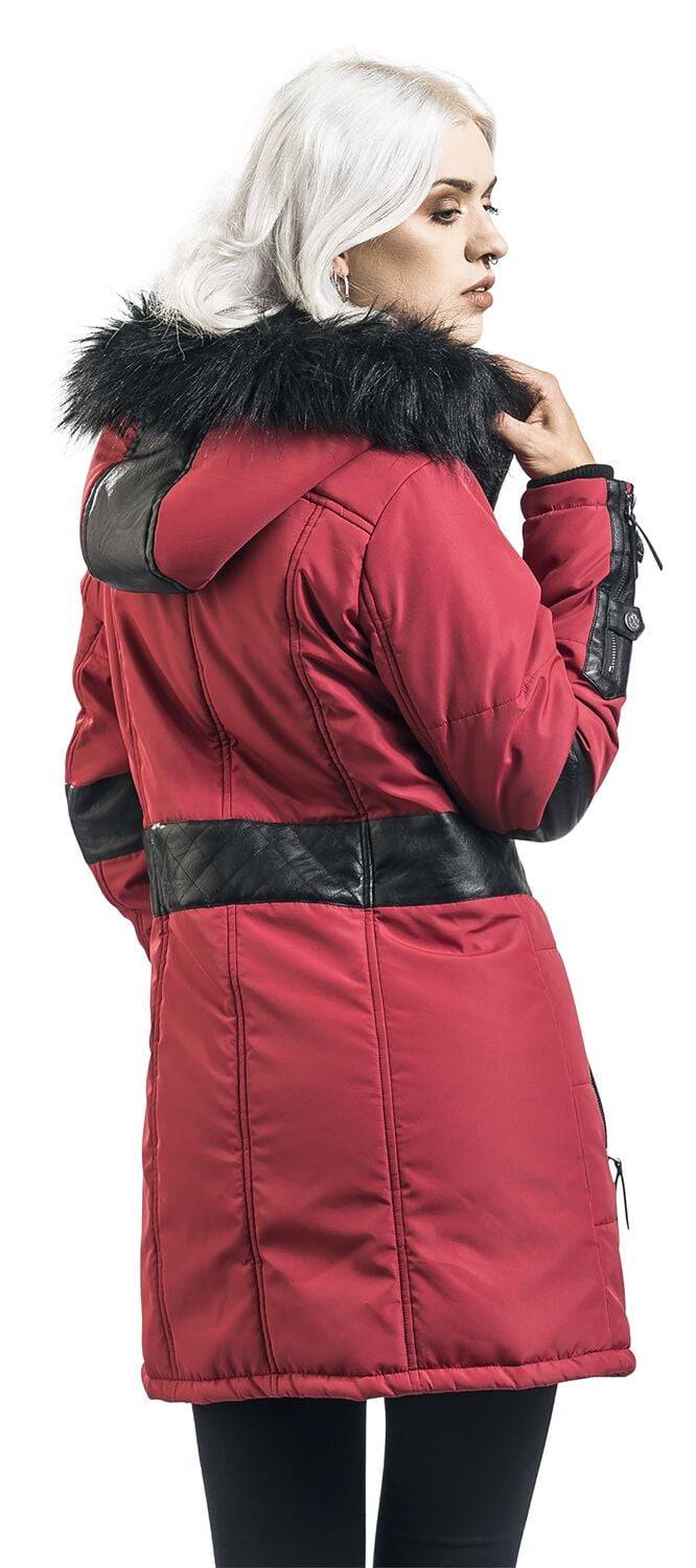 EMP Winterjacke Rot Von Rock Rebel By EMP