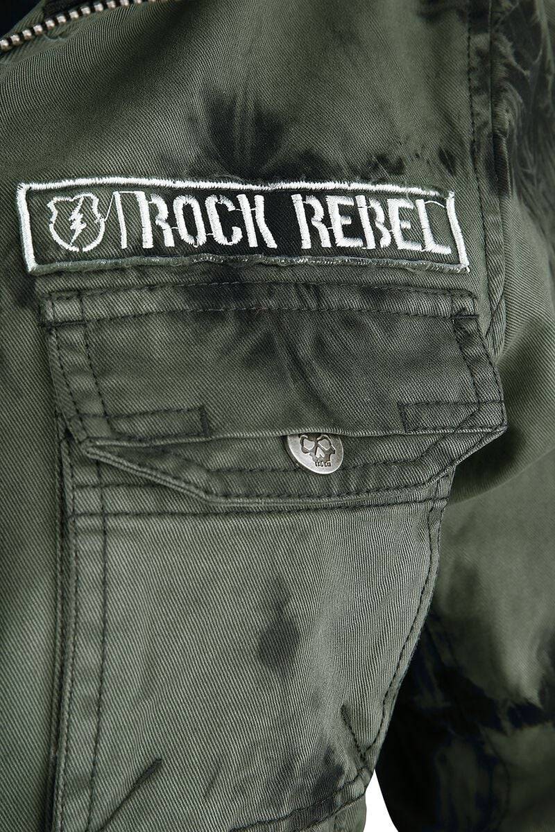 EMP Winterjacke Schwarz/oliv Von Rock Rebel By EMP