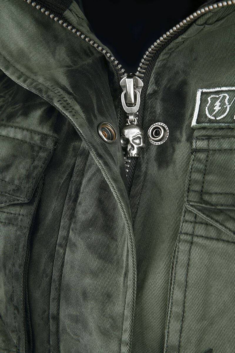 EMP Winterjacke Schwarz/oliv Von Rock Rebel By EMP