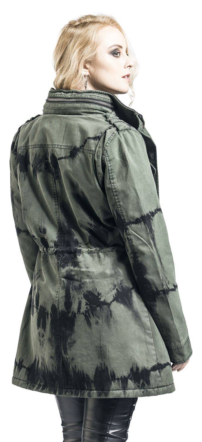 EMP Winterjacke Schwarz/oliv Von Rock Rebel By EMP