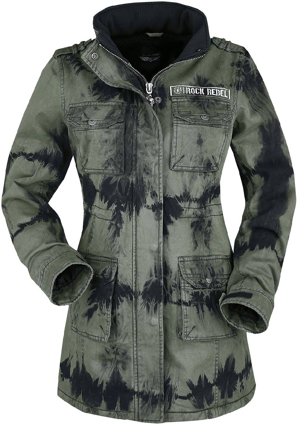 EMP Winterjacke schwarz/oliv von Rock Rebel by EMP