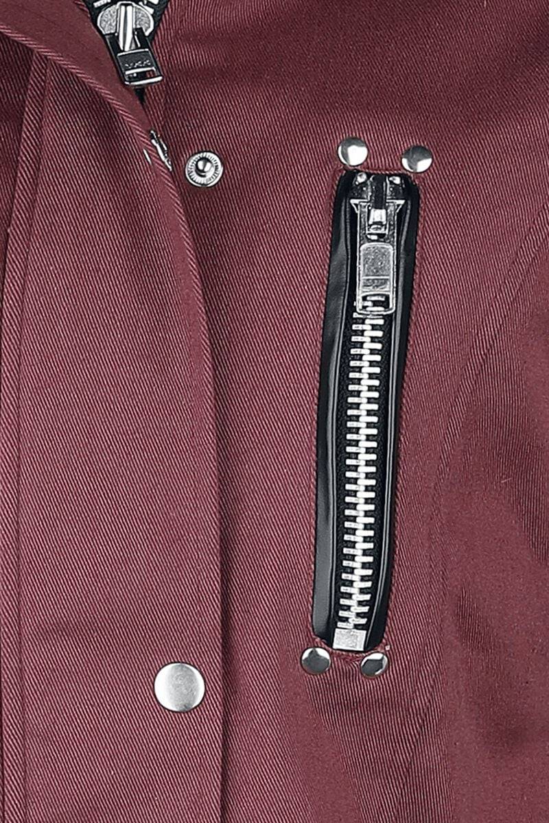 EMP Winterjacke Schwarz/rot Von Gothicana By EMP