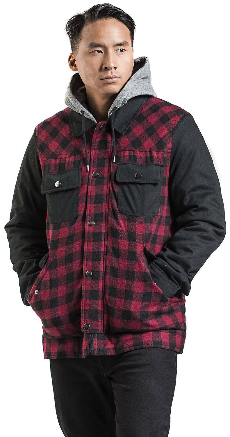 EMP Winterjacke Schwarz/rot Von RED By EMP