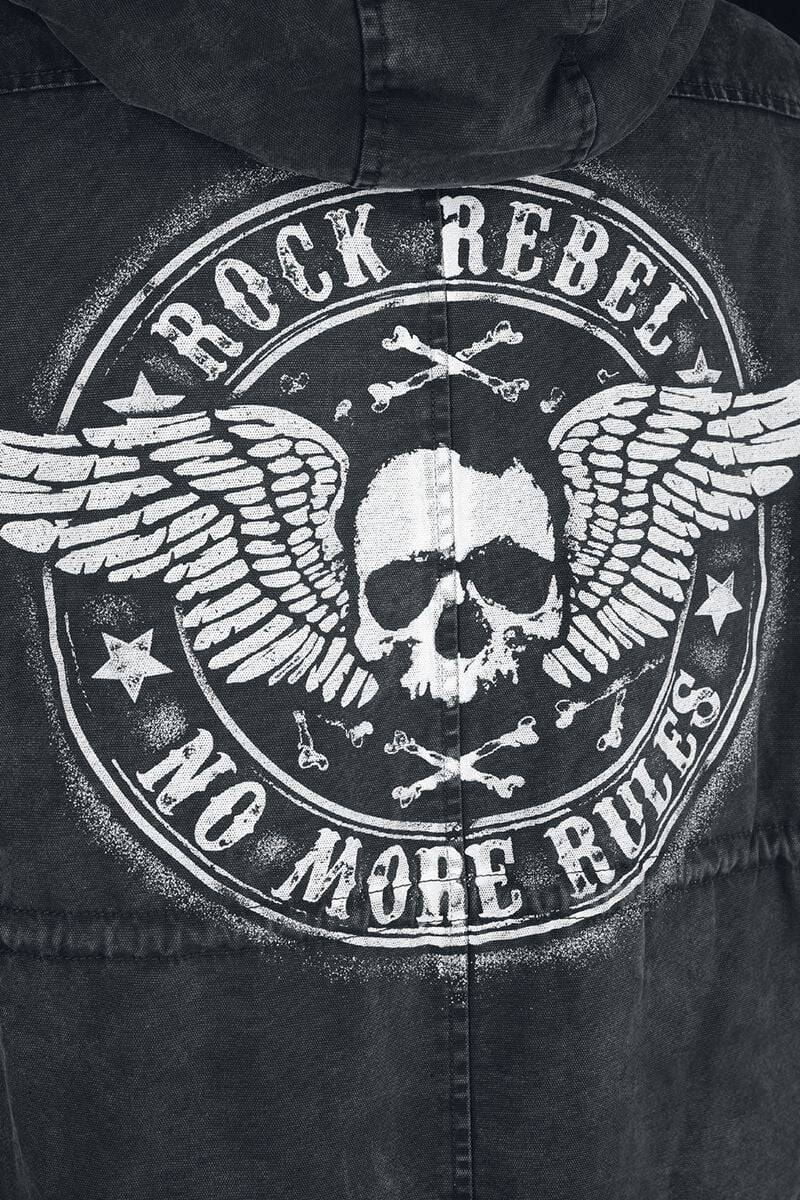 EMP Winterjacke Schwarz Von Rock Rebel By EMP