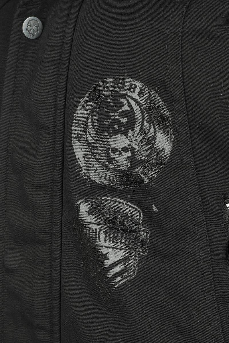 EMP Winterjacke Schwarz Von Rock Rebel By EMP