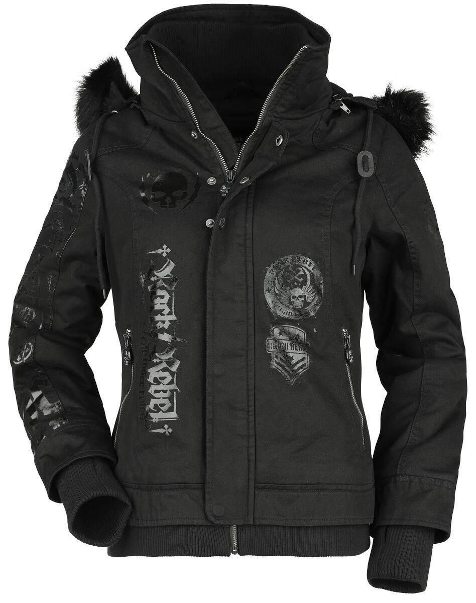 EMP Winterjacke schwarz von Rock Rebel by EMP