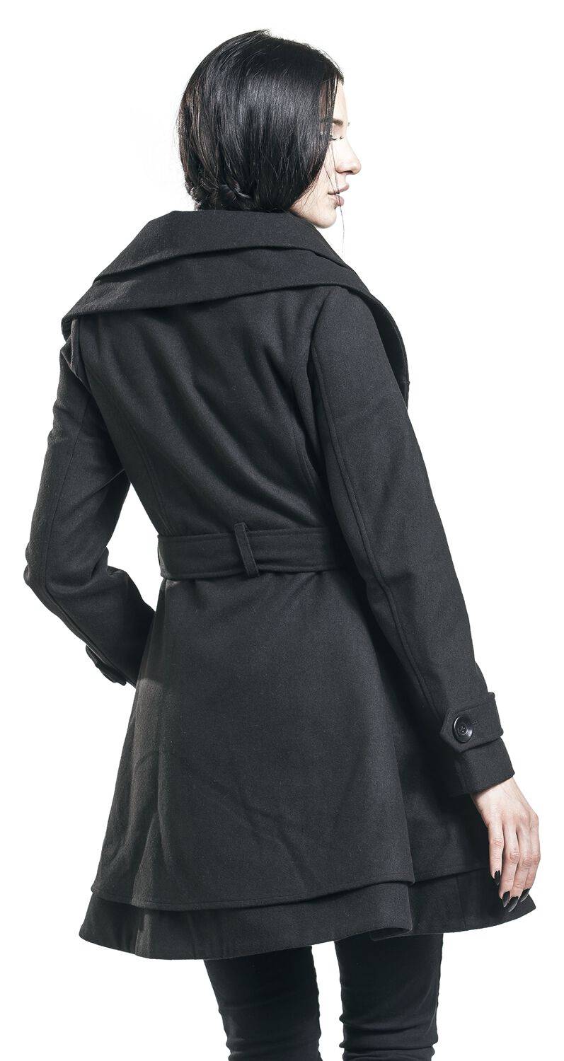 EMP Wintermantel Schwarz Von Black Premium By EMP