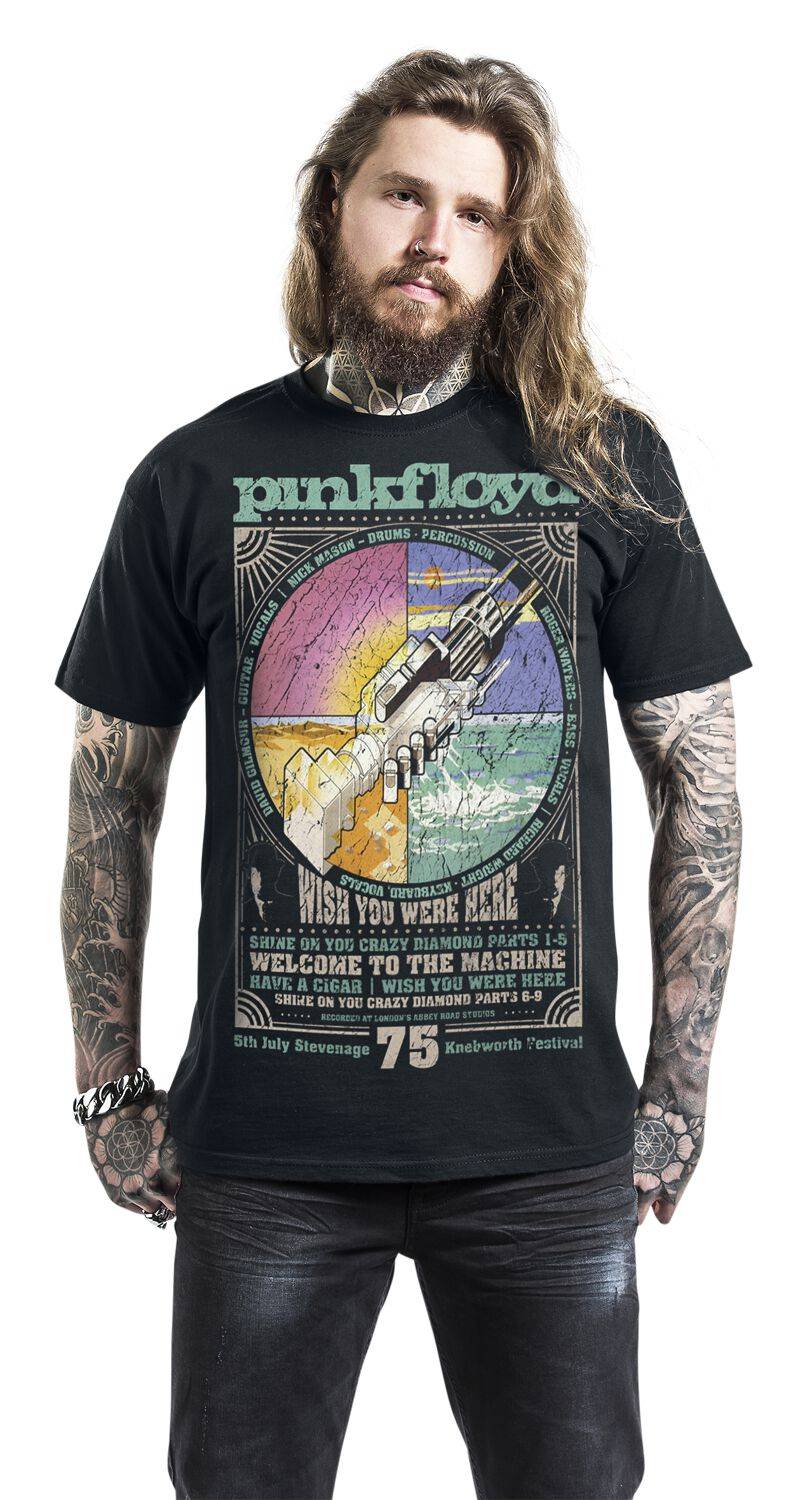 EMP "Wish" T-Shirt Schwarz Von Pink Floyd
