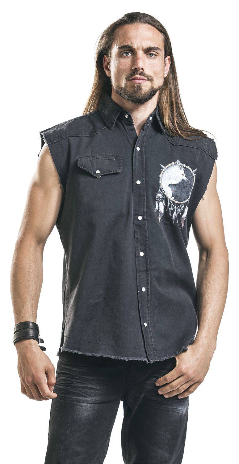 EMP "Wolf Chi" Kurzarmhemd Schwarz Von Spiral