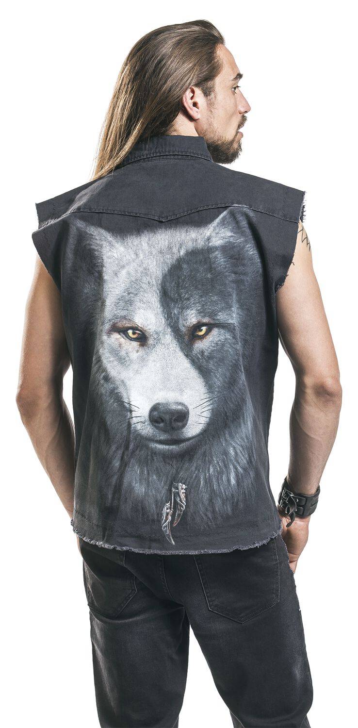 EMP "Wolf Chi" Kurzarmhemd Schwarz Von Spiral