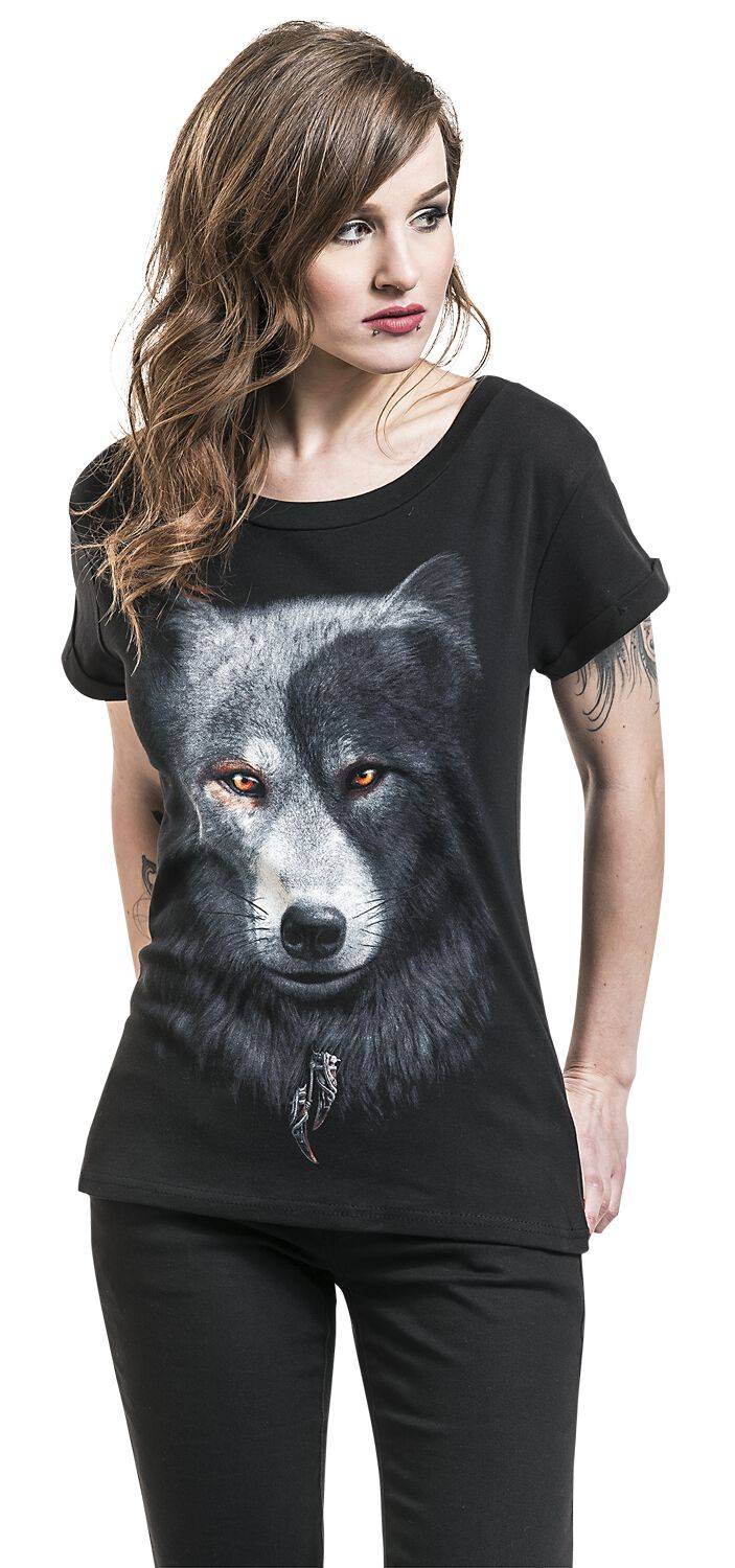 EMP "Wolf Chi" T-Shirt Schwarz Von Spiral