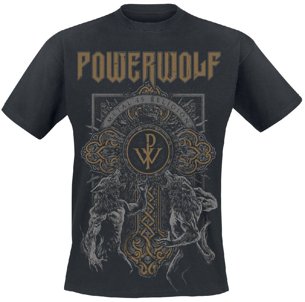 EMP "Wolf Cross" T-Shirt schwarz von Powerwolf