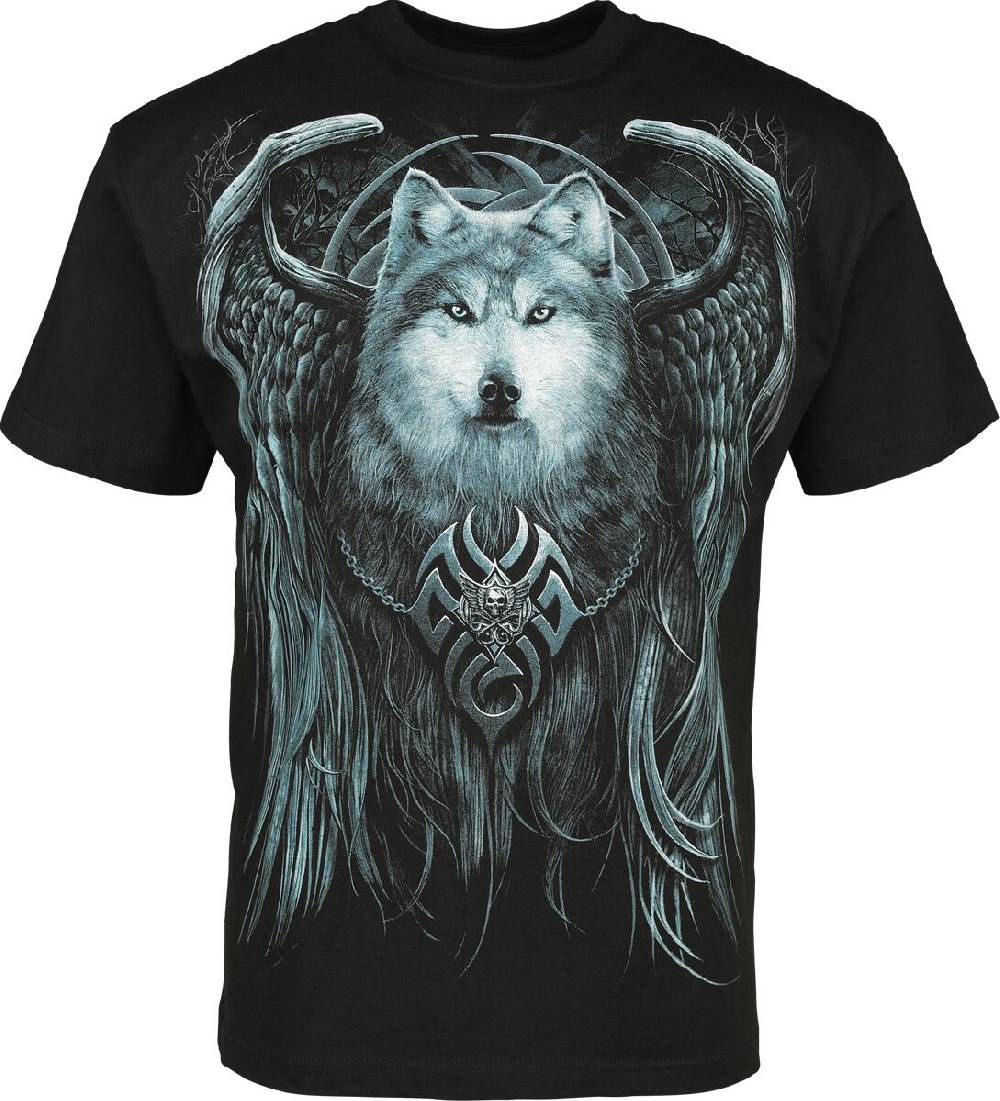 EMP "Wolf Spirit" T-Shirt schwarz von Spiral
