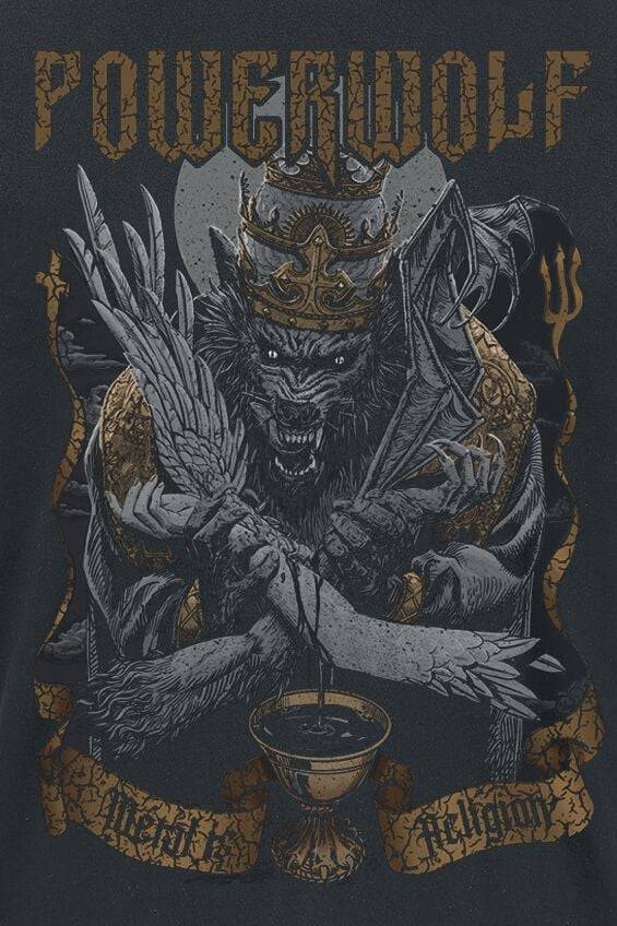 EMP "Wolf Vs Angel" T-Shirt Schwarz Von Powerwolf