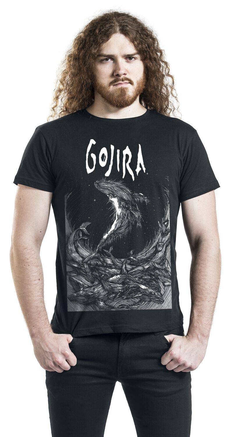 EMP "Woodblock Whales" T-Shirt Schwarz Von Gojira