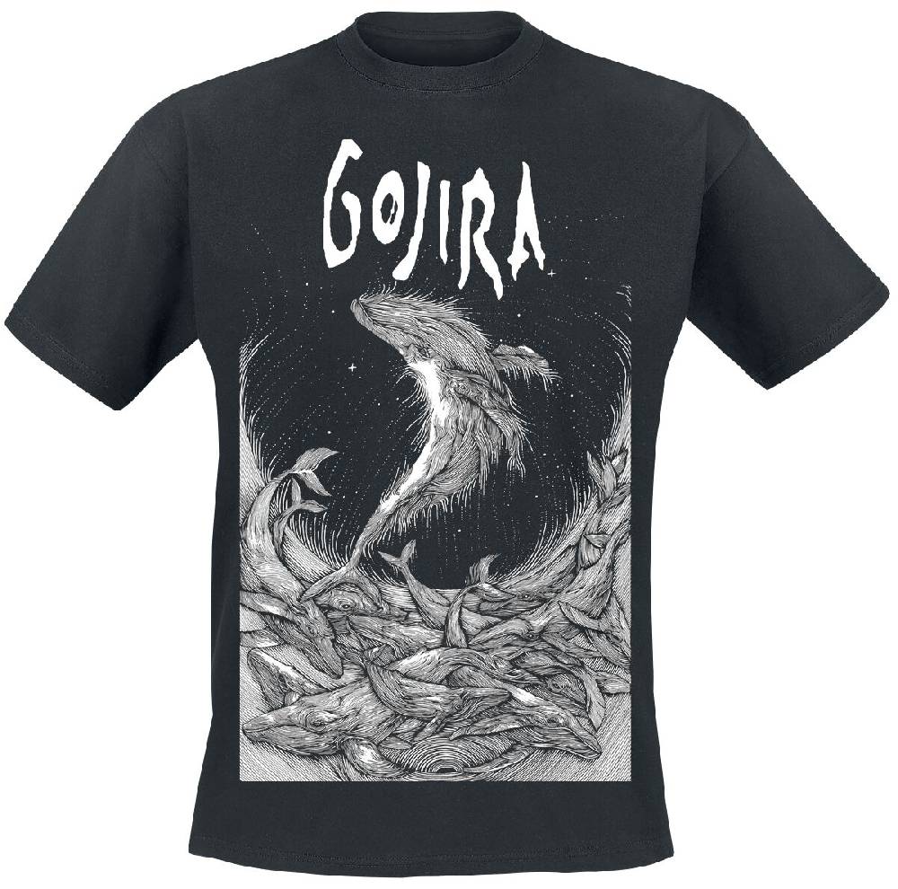 EMP "Woodblock Whales" T-Shirt schwarz von Gojira