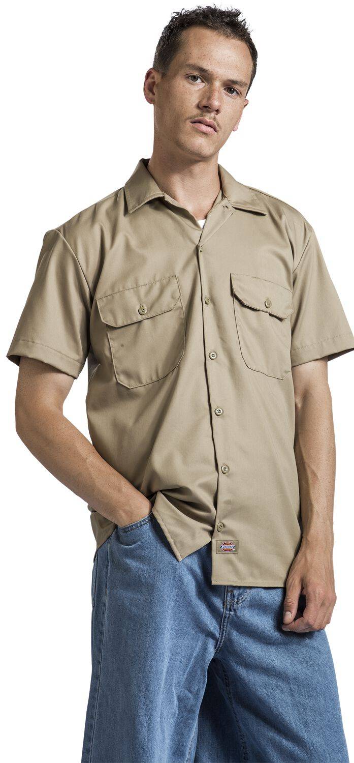 EMP "Work Shirt" Kurzarmhemd Khaki Von Dickies