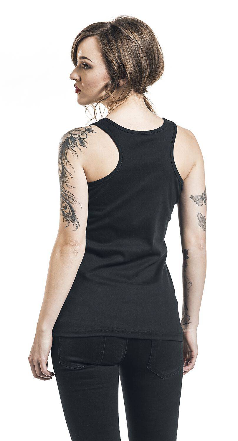 EMP "Yin Yang Cats" Top Schwarz Von Spiral