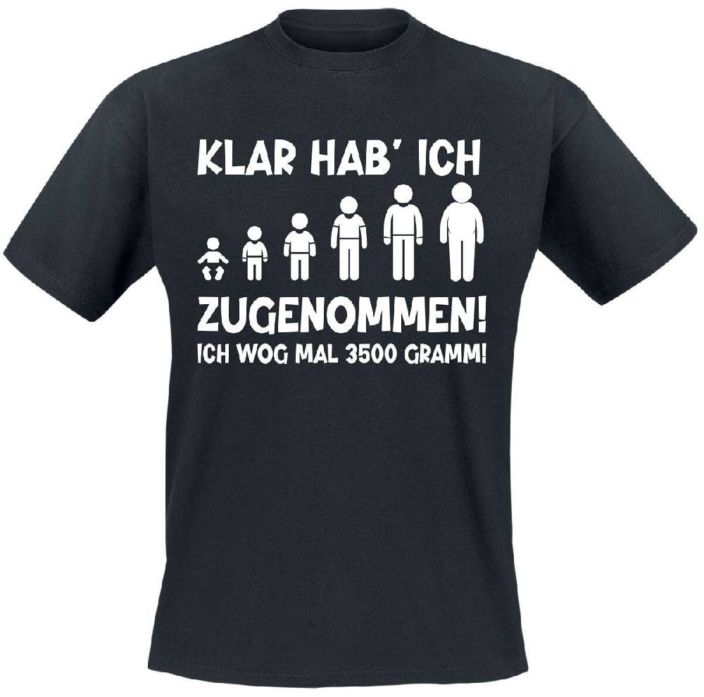 EMP "Zugenommen!" T-Shirt schwarz von Sprüche
