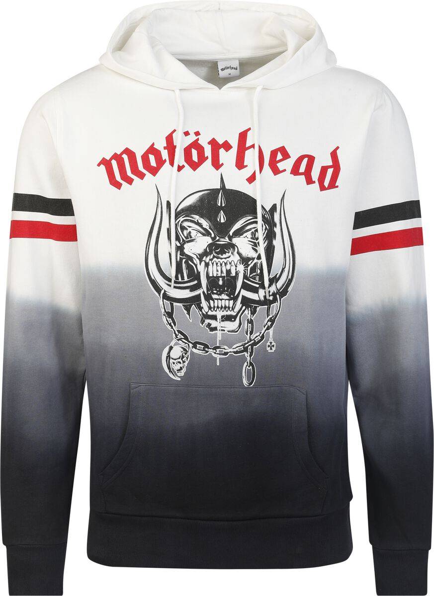 EMP "England Dip Dye" Kapuzenpullover weiß/schwarz von Motörhead