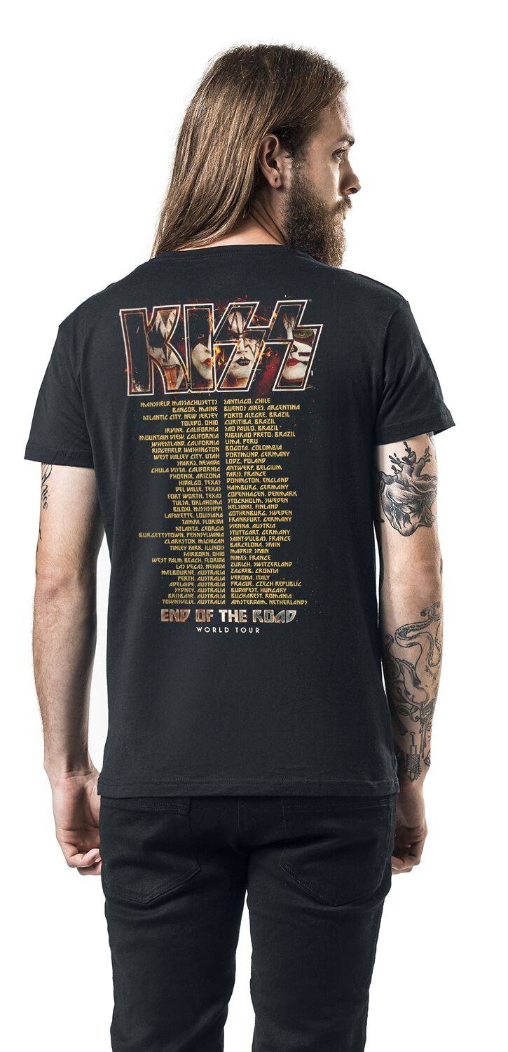 EMP "EOTR World Tour Burning" T-Shirt Schwarz Von Kiss