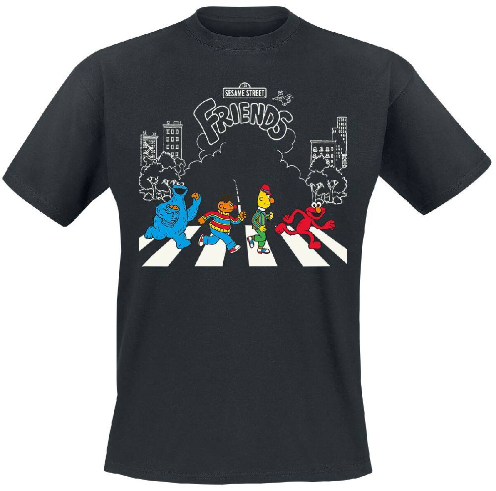 EMP "Ernie, Bert, Cookie Monster, Elmo - Come Together" T-Shirt schwarz von Sesamstraße