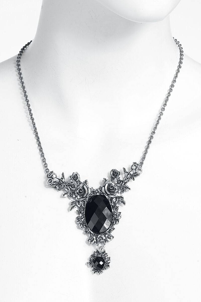 EMP "Eternity Thorn Necklace" Halskette Schwarz/silberfarben Von Killstar