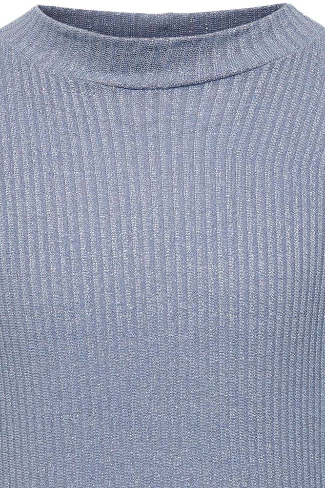 EMP "Eva LS Highneck Shine Top" Langarmshirt Grau Von Kids ONLY