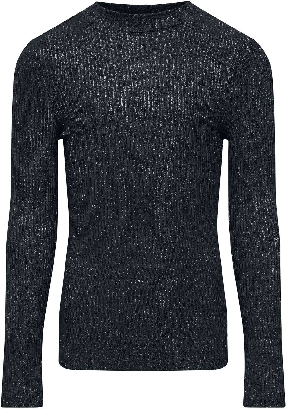 EMP "Eva LS Highneck Shine Top" Langarmshirt schwarz von Kids ONLY