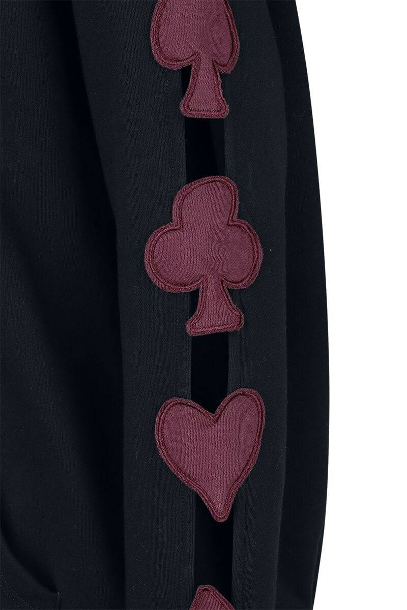 EMP "Everyone Here Is Mad" Kapuzenpullover Schwarz/lila Von Alice Im Wunderland