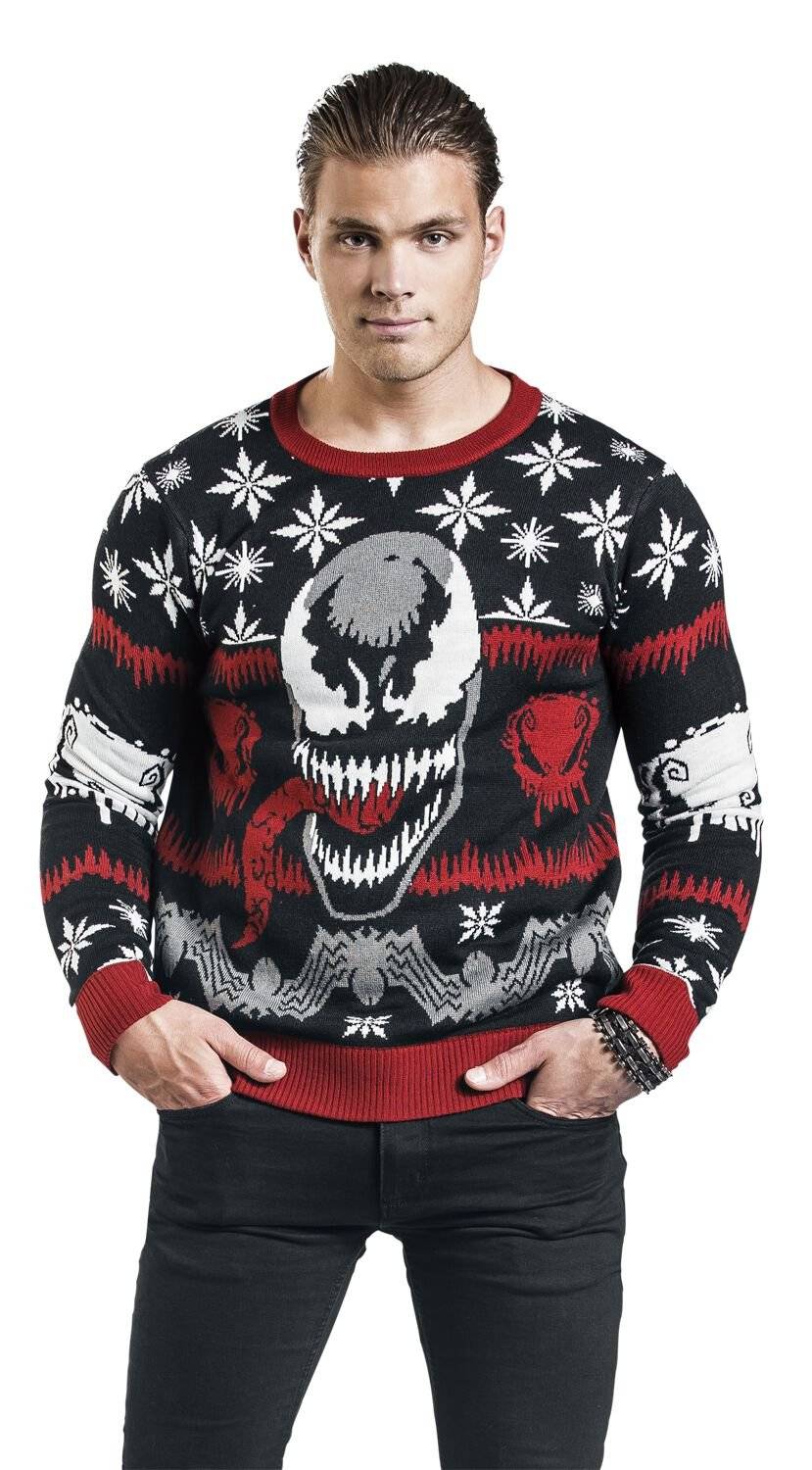 EMP "Face" Weihnachtspullover Multicolor Von Venom (Marvel)