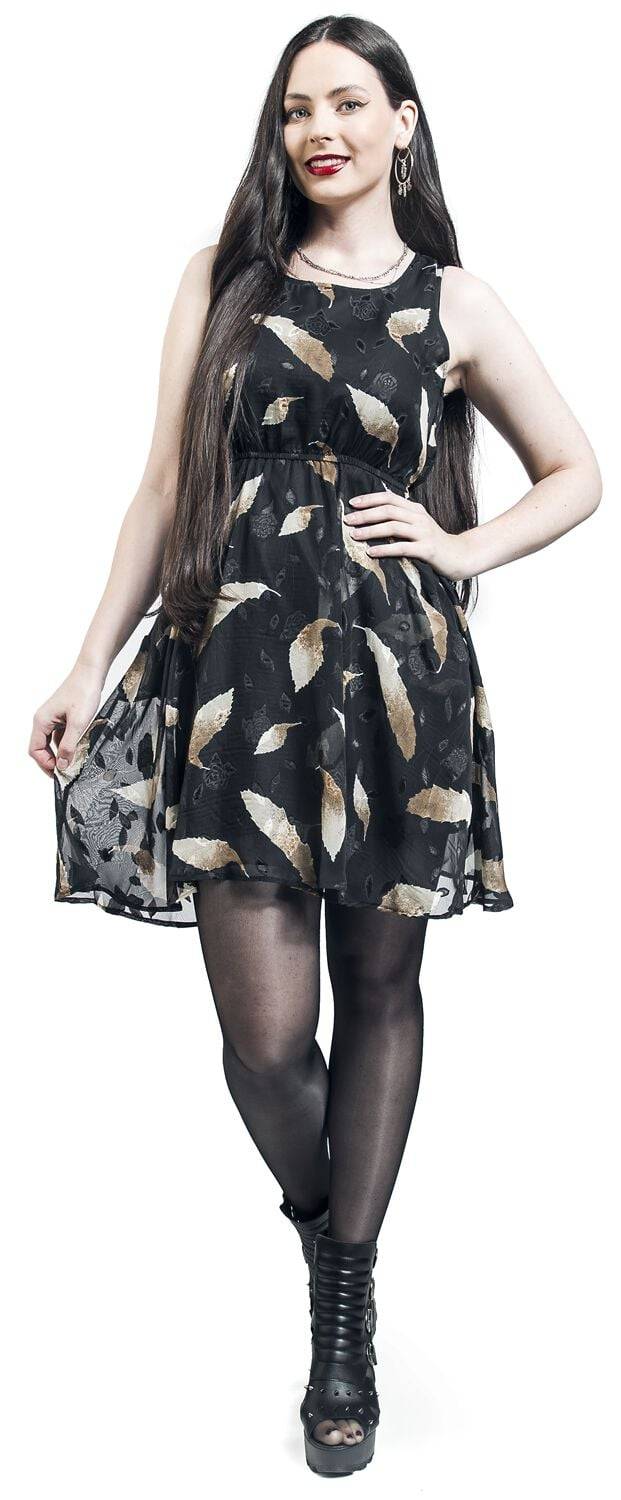 EMP "Fallen Leaves Dress" Kurzes Kleid Multicolor Von Innocent