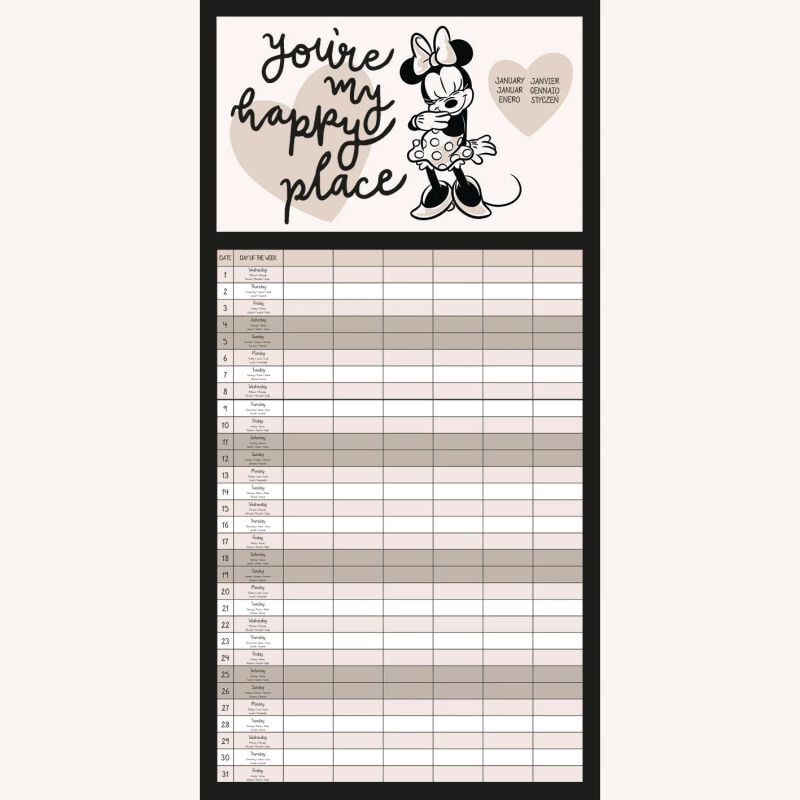 EMP "Familienkalender - 2025" Kalenderbuch Multicolor Von Micky Maus