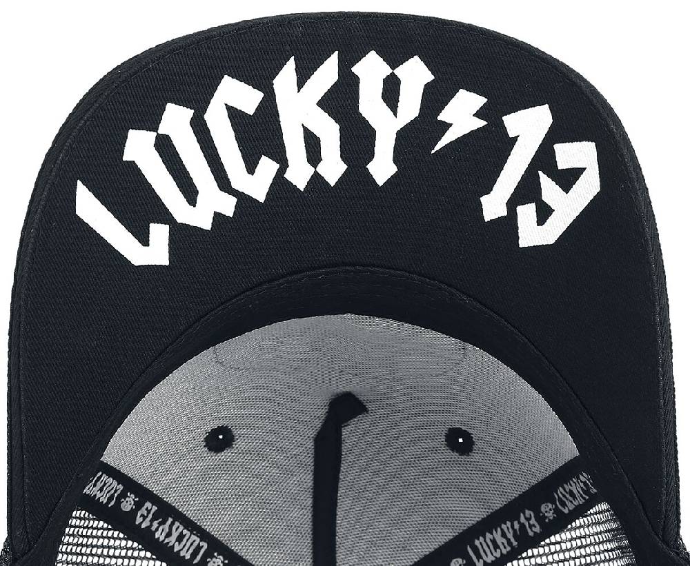 EMP "Fast And Loud Trucker Cap" Cap Schwarz Von Lucky 13