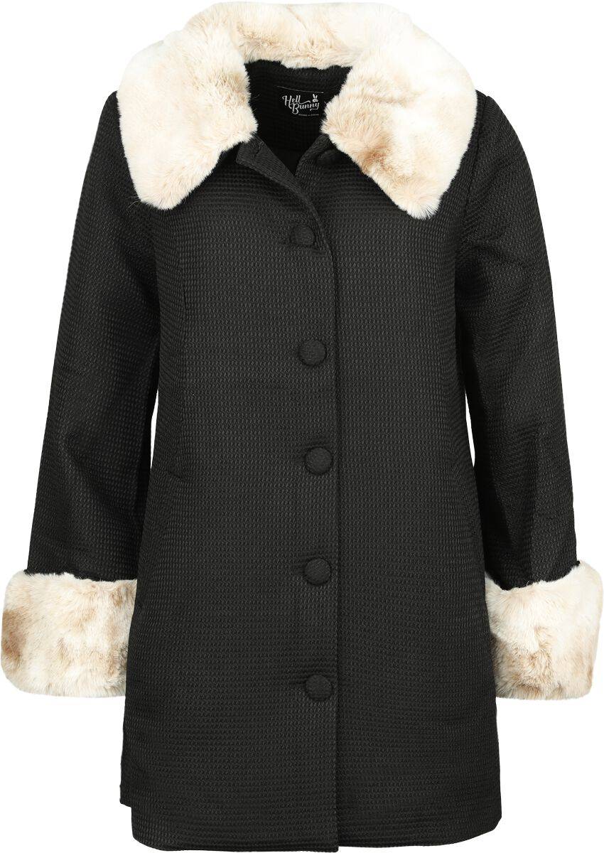 EMP "Faustine Coat" Mantel schwarz/beige von Hell Bunny