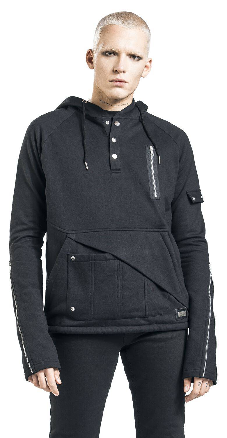 EMP "Faustus Top" Kapuzenpullover Schwarz Von Vixxsin