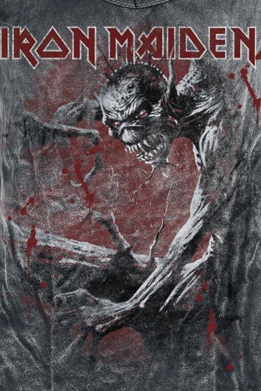 EMP "Fear Of The Dark Vintage" T-Shirt Schwarz/used Look Von Iron Maiden