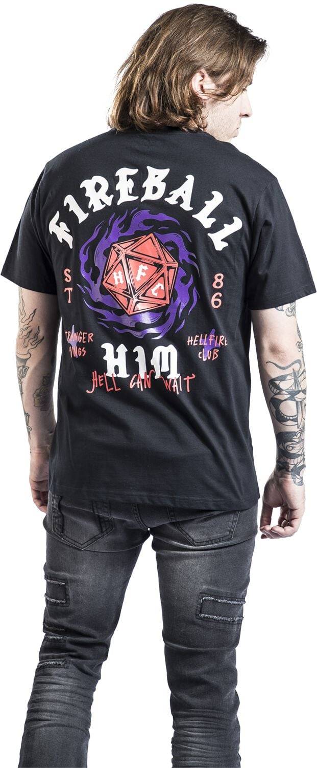 EMP "Fireball Him" T-Shirt Schwarz Von Stranger Things