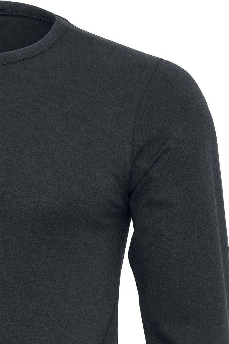EMP "Fitted Stretch" Langarmshirt Schwarz Von Urban Classics