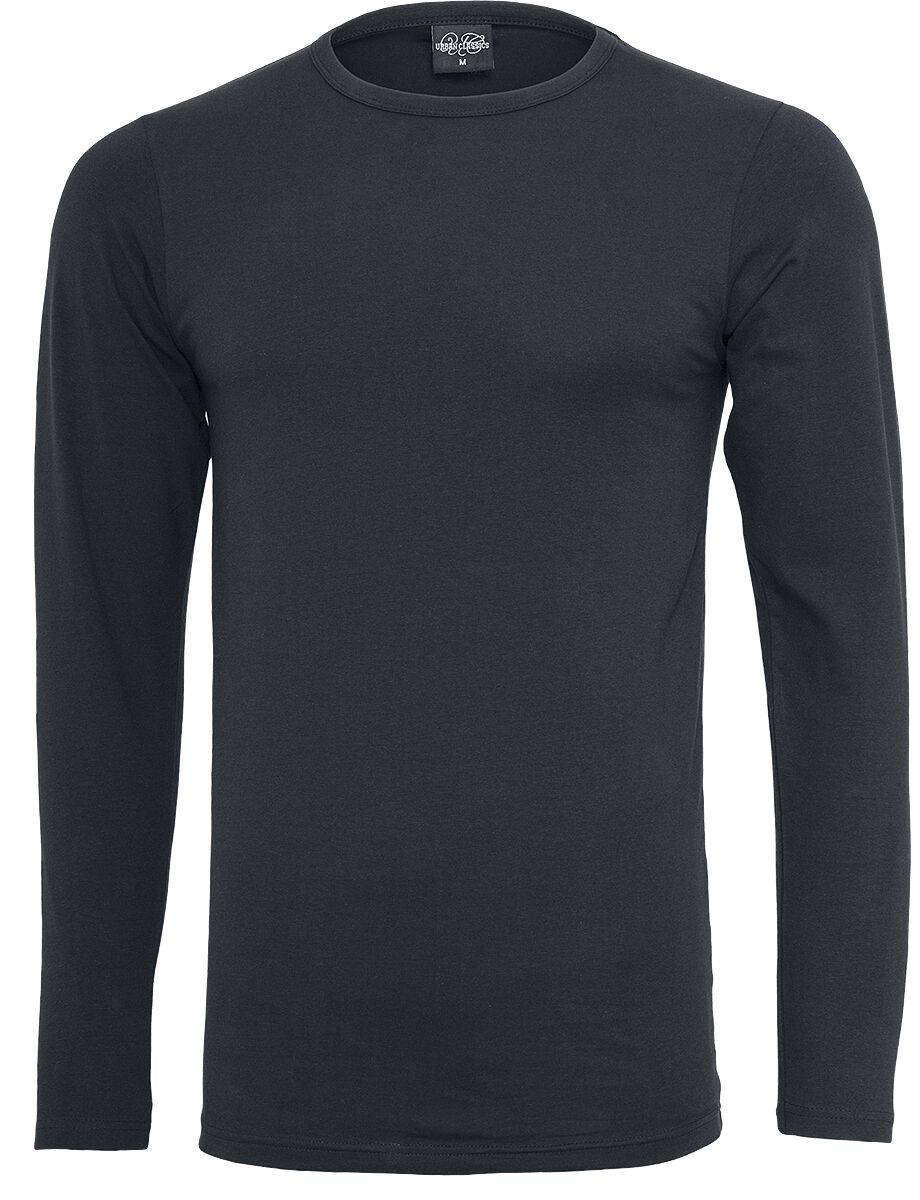 EMP "Fitted Stretch" Langarmshirt schwarz von Urban Classics