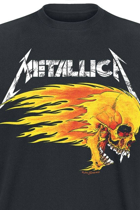 EMP "Flaming Skull Tour Tee" T-Shirt Schwarz Von Metallica