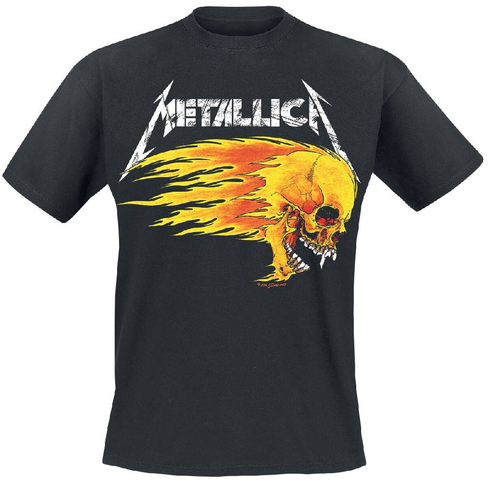 EMP "Flaming Skull Tour Tee" T-Shirt schwarz von Metallica
