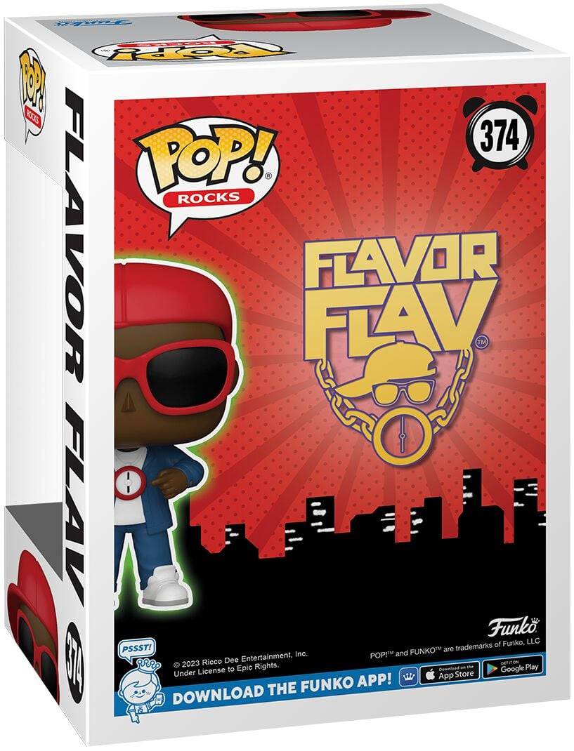 EMP "Flavor Flav Rocks! Vinyl Figur 374" Funko Pop! Multicolor Von Flavor Flav