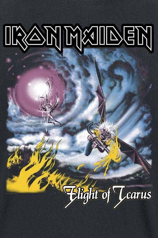 EMP "Flight Of Icarus - Four Colour" T-Shirt Schwarz Von Iron Maiden