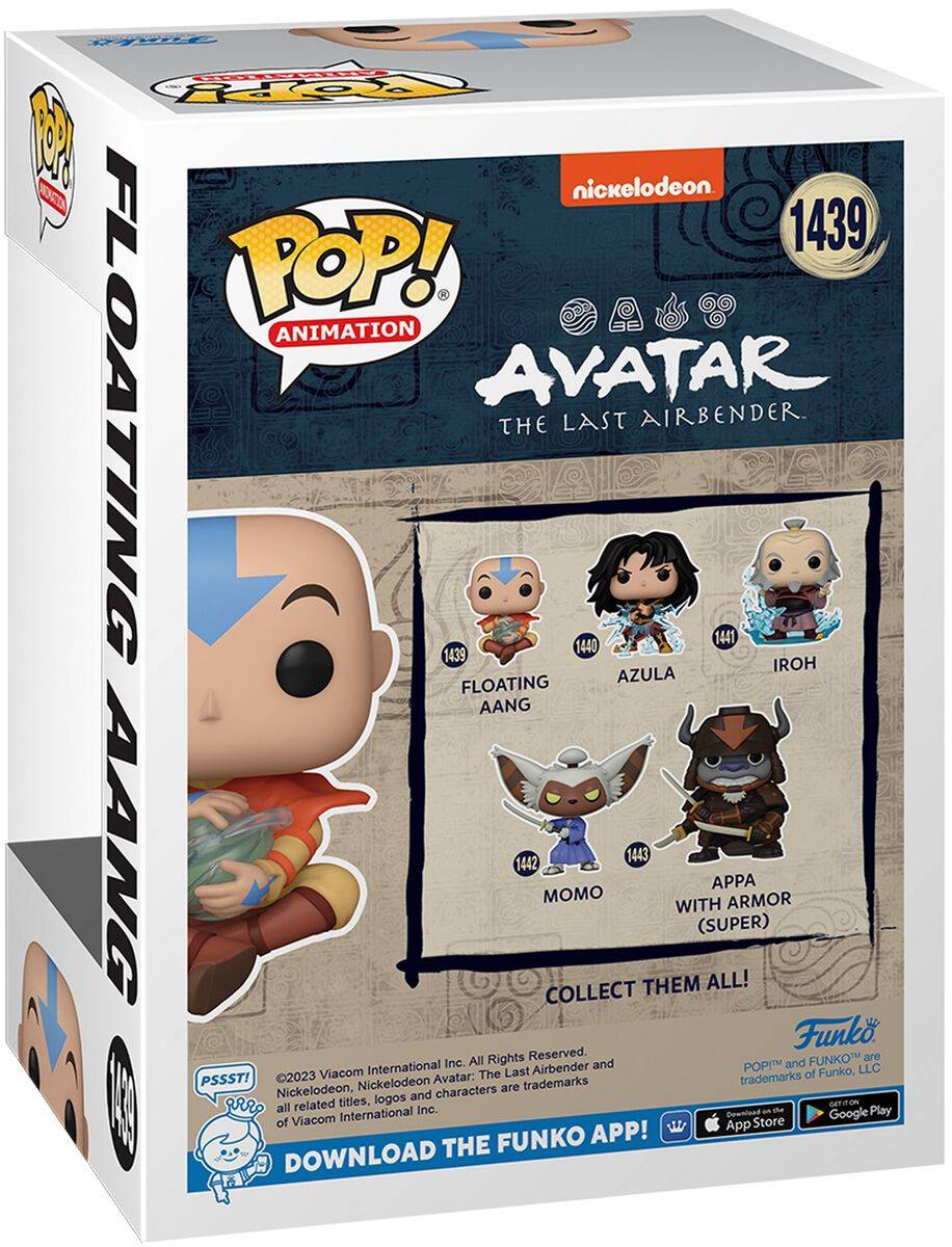EMP "Floating Aang Vinyl Figur 1439" Funko Pop! Multicolor Von Avatar - Der Herr Der Elemente