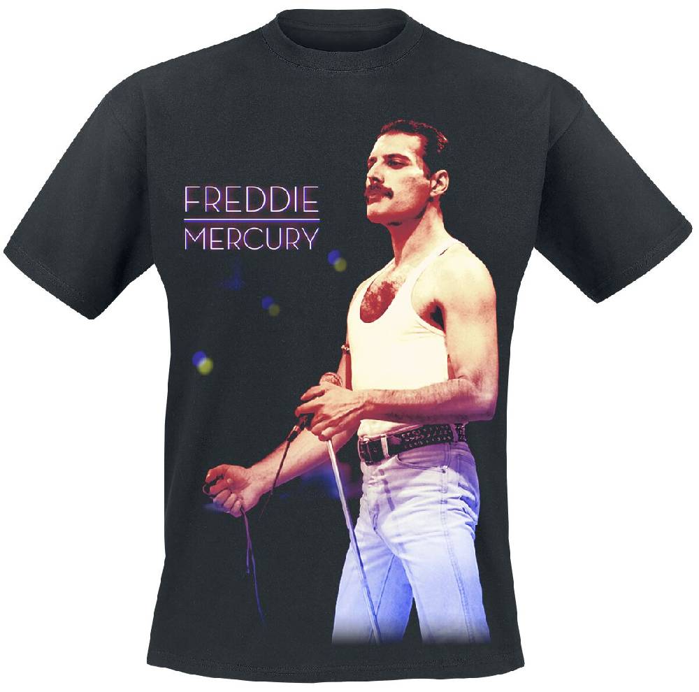 EMP "Freddie Mercury - Mic Photo" T-Shirt schwarz von Queen